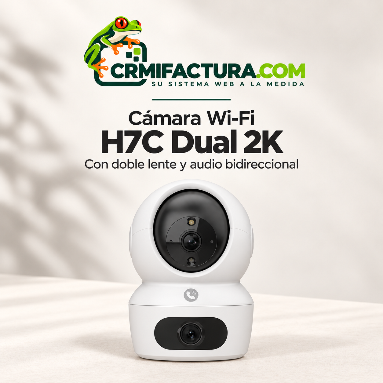 Cámara Wi-Fi 3K panorámica 340° con autotracking y audio bidireccional para interiores  EVI-CS-H6C-R105-1J5WF