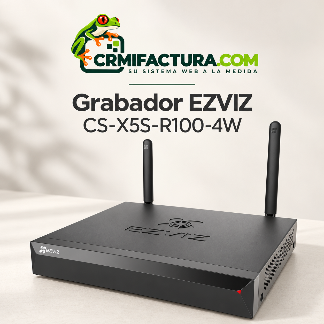 Grabador para 4 cámaras inalámbricas Wifi CS-X5S-R100-4W